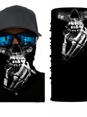 Бандана шал HoodStyle Bandana в черно пушещ череп