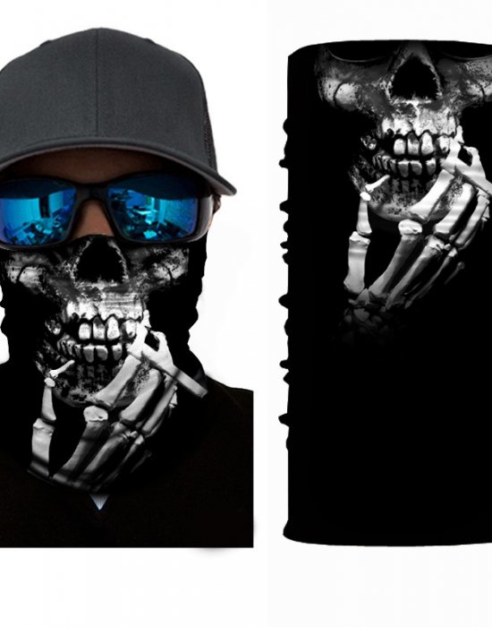 Бандана шал HoodStyle Bandana в черно пушещ череп, Hoodstyle, Бандана шал - Complex.bg