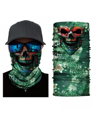 Бандана шал HoodStyle Bandana в зелено с принт на Зверче