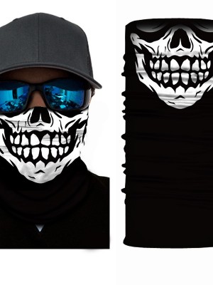 Бандана шал HoodStyle Bandana в черно с принт череп