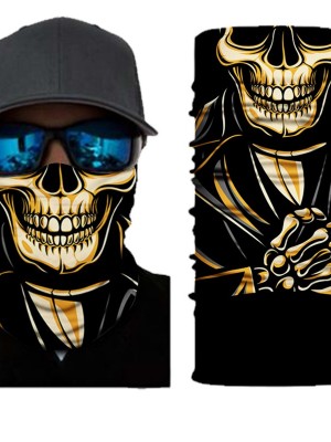 Бандана шал HoodStyle Bandana в черно с череп