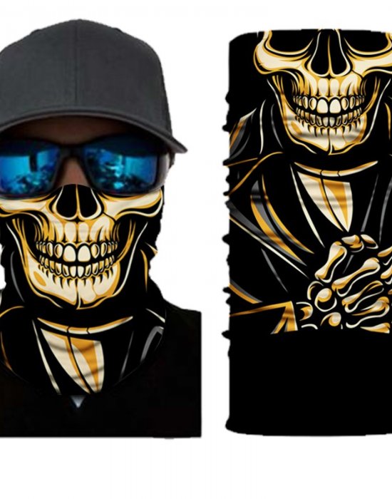 Бандана шал HoodStyle Bandana в черно с череп, Hoodstyle, Бандана шал - Complex.bg