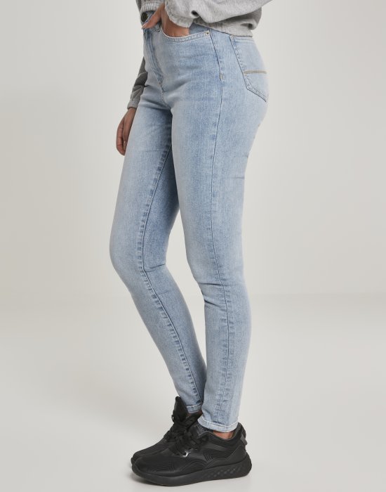 Дамски дънки в светлосиньо от Urban Classics Ladies High Waist Skinny, Urban Classics, Дънки - Complex.bg