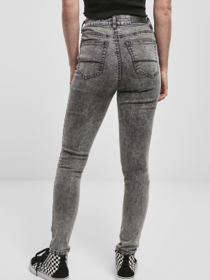 Дамски дънки в черно от Urban Classics Ladies High Waist Skinny