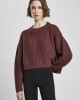 Дамска плетена блуза в тъмночервено Urban Classics Ladies Wide Oversize Sweater, Urban Classics, Блузи - Complex.bg