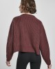 Дамска плетена блуза в тъмночервено Urban Classics Ladies Wide Oversize Sweater, Urban Classics, Блузи - Complex.bg