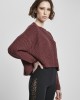 Дамска плетена блуза в тъмночервено Urban Classics Ladies Wide Oversize Sweater, Urban Classics, Блузи - Complex.bg
