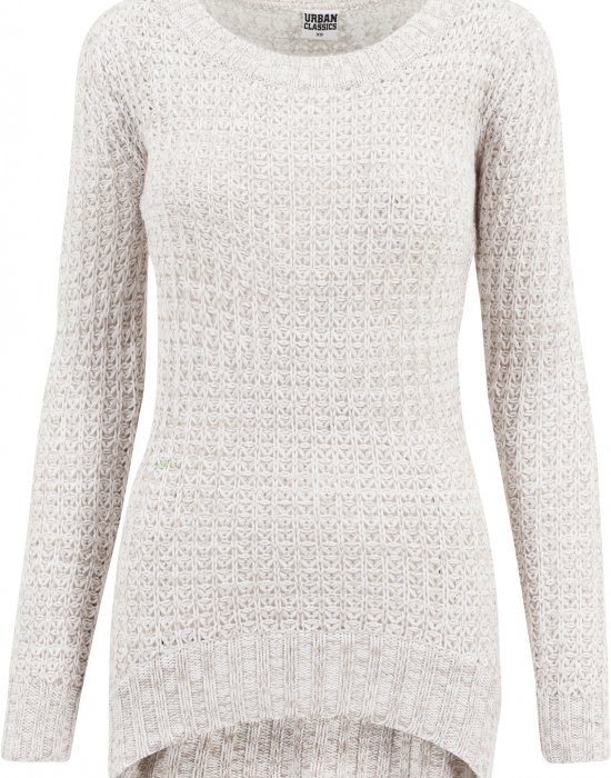 Дамски пуловер в бяло Urban Classics Ladies Long Wideneck Sweater, Urban Classics, Блузи - Complex.bg