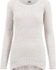 Дамски пуловер в бяло Urban Classics Ladies Long Wideneck Sweater, Urban Classics, Блузи - Complex.bg