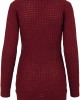 Дамски пуловер в тъмночервено Ladies Long Wideneck Sweater, Urban Classics, Блузи - Complex.bg