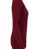 Дамски пуловер в тъмночервено Ladies Long Wideneck Sweater, Urban Classics, Блузи - Complex.bg