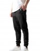Мъжки спортен панталон в черно Urban Classics Side Zip Leather Pocket Sweatpant, Urban Classics, Панталони - Complex.bg