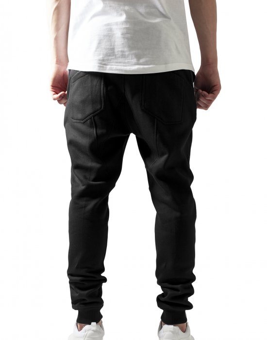 Мъжки спортен панталон в черно Urban Classics Side Zip Leather Pocket Sweatpant, Urban Classics, Панталони - Complex.bg