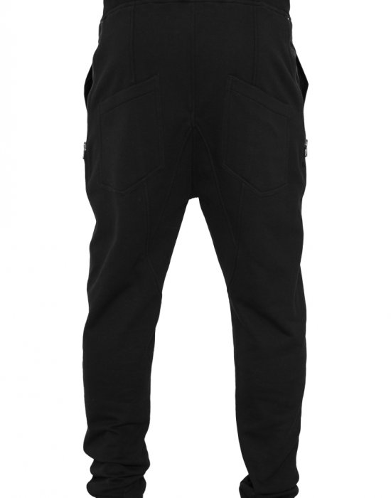 Мъжки спортен панталон в черно Urban Classics Side Zip Leather Pocket Sweatpant, Urban Classics, Панталони - Complex.bg