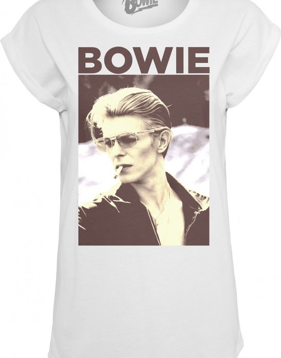 Дамска тениска Merchcode David Bowie в бял цвят, Mister Tee, Тениски - Complex.bg