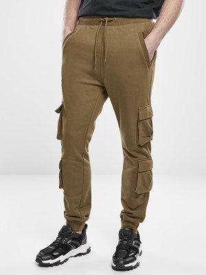 Мъжки панталон в цвят маслина от Urban Classics Double Pocket Terry Sweat 
