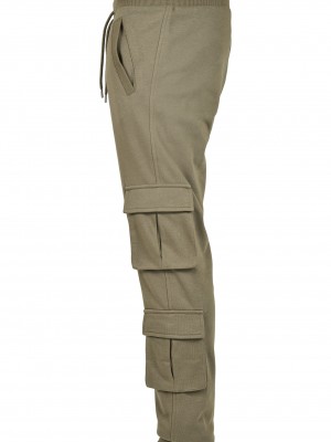 Мъжки панталон в цвят маслина от Urban Classics Double Pocket Terry Sweat 