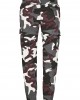 Дамски карго панталон във винено камуфлажен цвят Urban Classics Ladies High Waist Camo Cargo Pants, Urban Classics, Панталони - Complex.bg