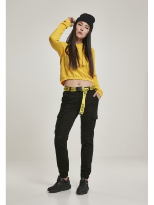 Дамски карго панталон в черно Urban Classics Ladies High Waist Cargo Pants