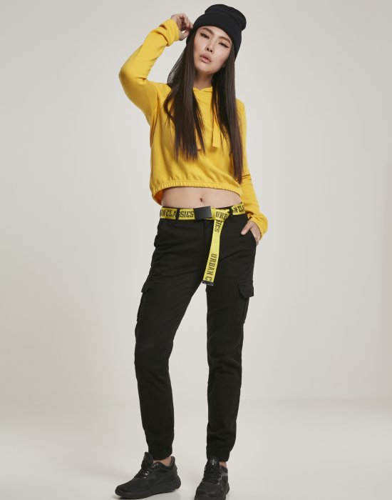 Дамски карго панталон в черно Urban Classics Ladies High Waist Cargo Pants, Urban Classics, Панталони - Complex.bg