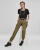 Дамски карго панталон в цвят зряла маслина Urban Classics Ladies High Waist Cargo Pants, Urban Classics, Панталони - Complex.bg