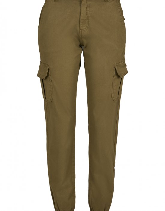 Дамски карго панталон в цвят зряла маслина Urban Classics Ladies High Waist Cargo Pants, Urban Classics, Панталони - Complex.bg