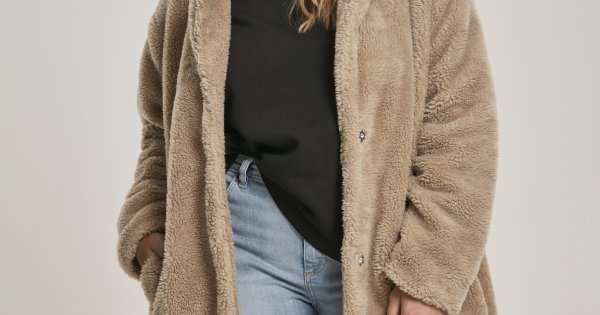Imitatiebont jas dames bruin: overgangsjas dames herfst lange