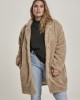 Дамско палто в пясъчен цвят Urban Classics Ladies Oversized Sherpa Coat, Urban Classics, Якета - Complex.bg