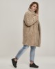 Дамско палто в пясъчен цвят Urban Classics Ladies Oversized Sherpa Coat, Urban Classics, Якета - Complex.bg