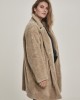 Дамско палто в пясъчен цвят Urban Classics Ladies Oversized Sherpa Coat, Urban Classics, Якета - Complex.bg