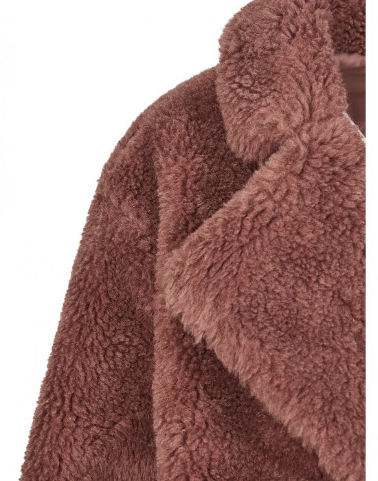 Дамско палто в розово Urban Classics Ladies Oversized Sherpa Coat, Urban Classics, Якета - Complex.bg