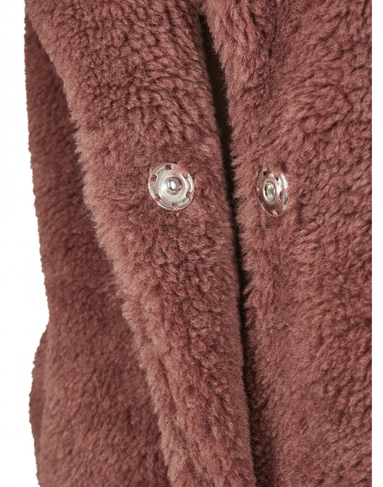 Дамско палто в розово Urban Classics Ladies Oversized Sherpa Coat, Urban Classics, Якета - Complex.bg