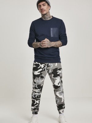 Мъжка блуза в тъмносиньо Urban Classics Military Crew 