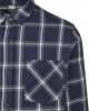 Мъжка карирана риза в тъмносиньо и бяло Urban Classics Basic Check Shirt, Urban Classics, Ризи - Complex.bg