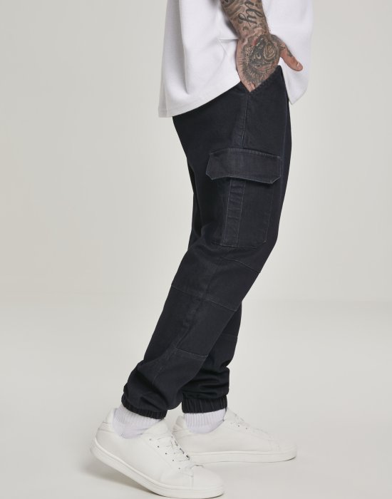 Мъжки карго панталон в черно Urban Classics Cargo Jogging Jeans, Urban Classics, Панталони - Complex.bg