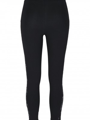 Дамски клин в черно Urban Classics Ladies Lace Striped Leggings 