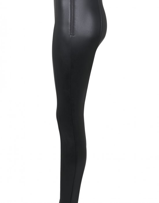 Дамски кожен панталон в черно Urban Classics Ladies Faux Leather Skinny, Urban Classics, Панталони - Complex.bg