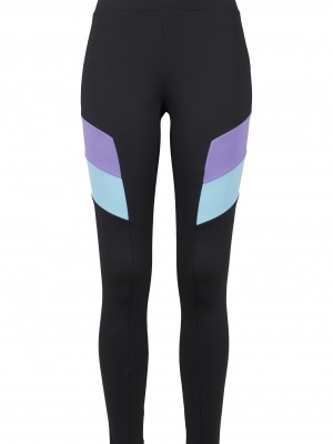 Дамски клин в черно Urban Classics Ladies Color Block Leggings 