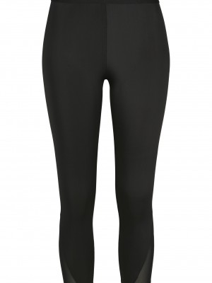 Дамски клин в черно Urban Classics Ladies Tech Mesh Pedal Pusher Leggings 