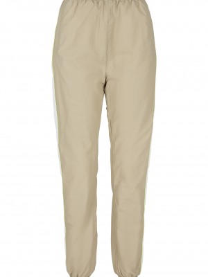 Дамски панталон за свободното време в бежово Urban Classics Ladies Piped Track