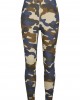 Дамски клин в цвят маслина с камуфлажни шарки Urban Classics Ladies High Waist Camo Tech Leggings, Urban Classics, Клинове - Complex.bg