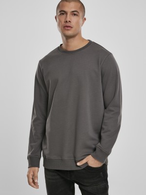 Мъжка  блуза в сиво Urban Classics Basic Terry Crew