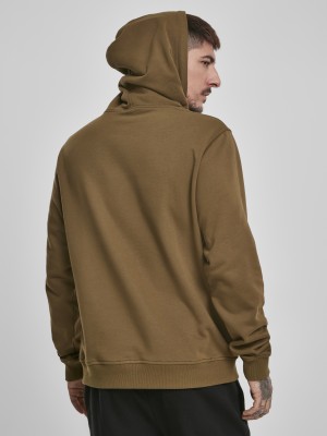 Мъжки суичър в цвят маслина Urban Classics Basic Terry Hoodie 