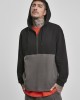 Мъжки суичър в черно и сиво Urban Classics Relaxed Half Zip Hoodie, Urban Classics, Суичъри с цип - Complex.bg