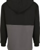 Мъжки суичър в черно и сиво Urban Classics Relaxed Half Zip Hoodie, Urban Classics, Суичъри с цип - Complex.bg