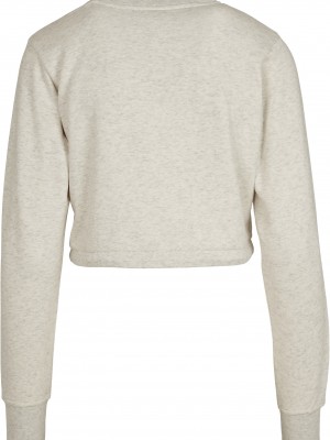 Дамска блуза в сиво Urban Classics Ladies Oversized Cropped Crewneck Дамска блуза в сиво Urban Classics Ladies Oversized Cropped Crewneck
