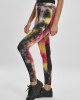 Дамски клин в черно и тъмнорозово от Urban Classics Ladies Tie Dye High Waist Leggings, Urban Classics, Клинове - Complex.bg