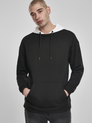 Мъжки суичър в черно Urban Classics Oversized Hooded Crew 
