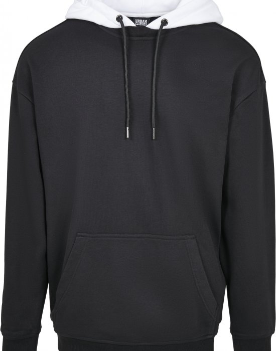 Мъжки суичър в черно Urban Classics Oversized Hooded Crew, Urban Classics, Суичъри - Complex.bg