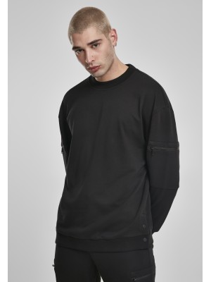 Мъжки блуза в черно Urban Classics Training Terry Crew 